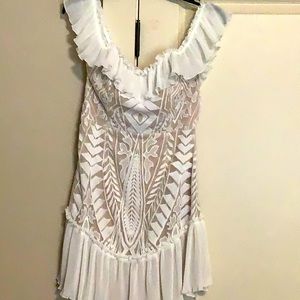 Off the shoulder mini dress